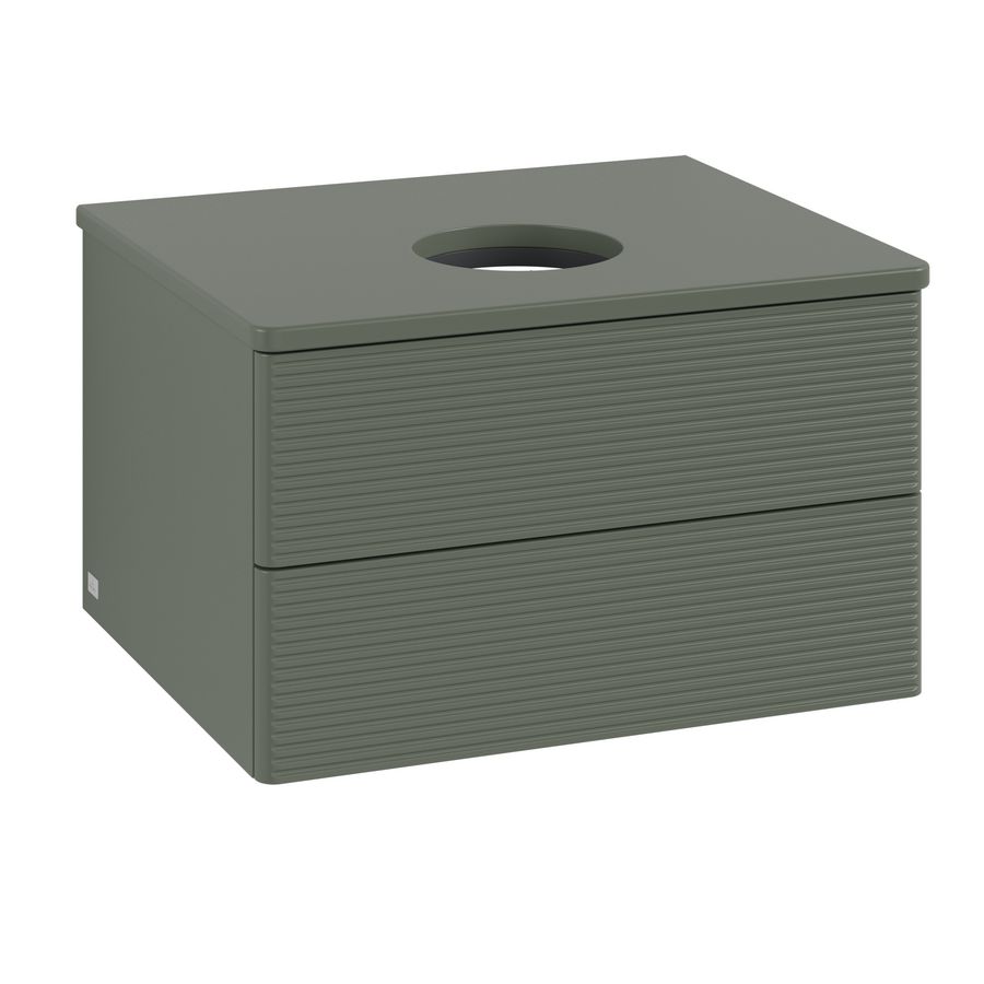 Wastafelonderkast Antao 600x360x500mm L.Green Matt Lacquer K18110HL
