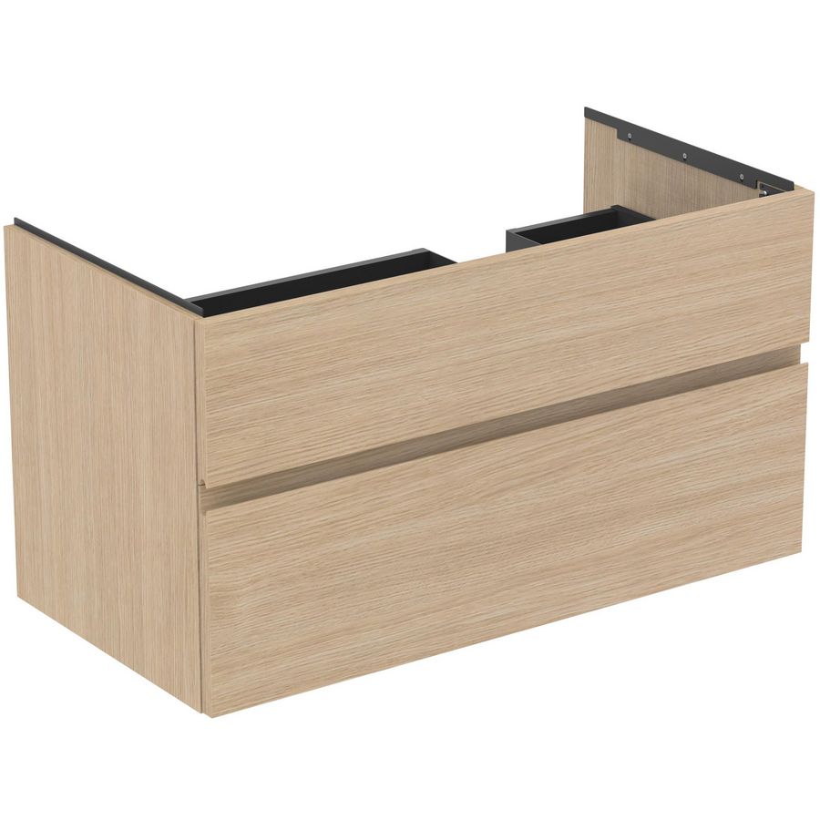Wastafelmeubel 1000x505x550mm white oak 2 laden Finesse E3446US