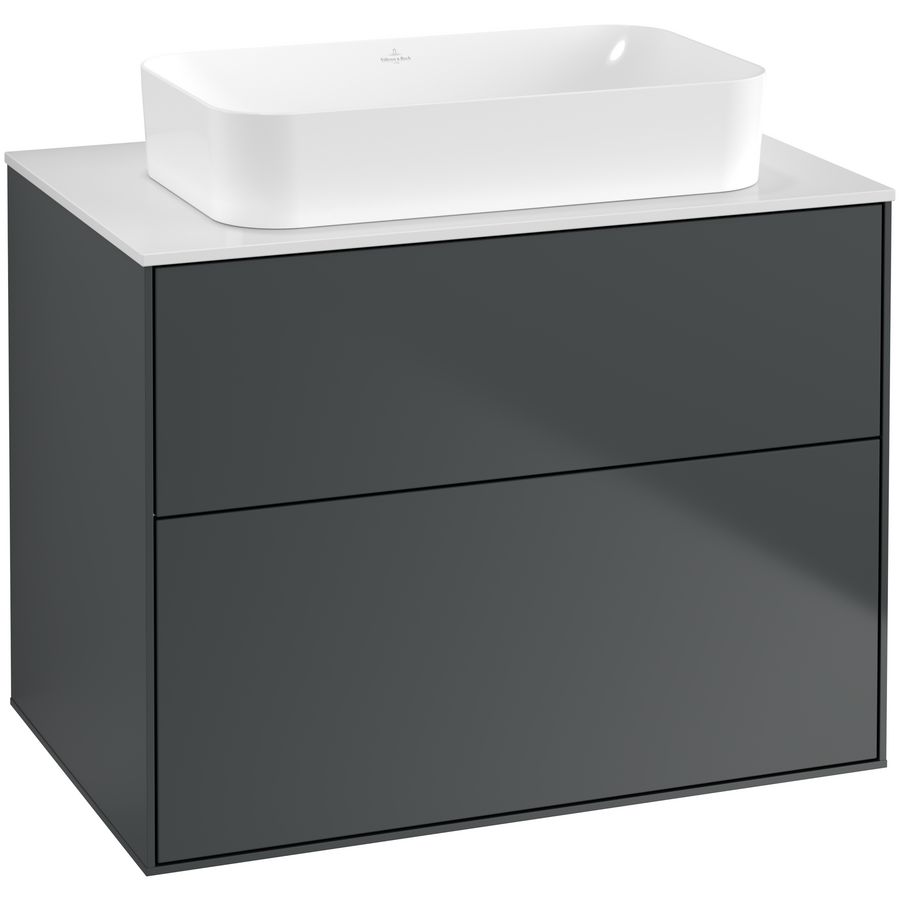 Wastafelonderkast Finion 800x603x501mm Mid.Blue Matt Lacquer G63100HG