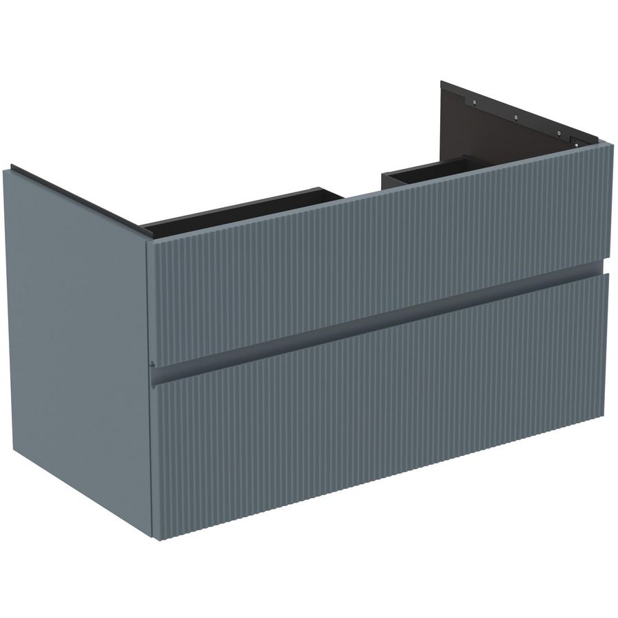 Wastafelmeubel 1000x505x550mm matt ashblue 2 laden Finesse E3446UQ