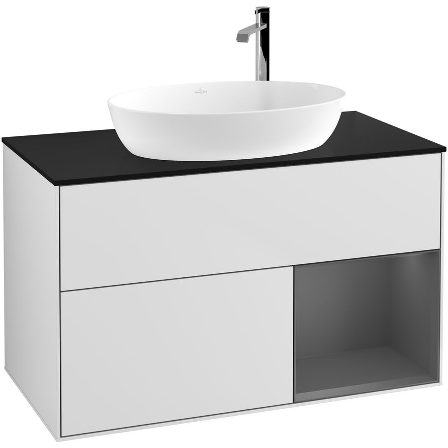 Wastafelonderkast Finion 1000x603x501mm White Matt Lacquer G902GKMT