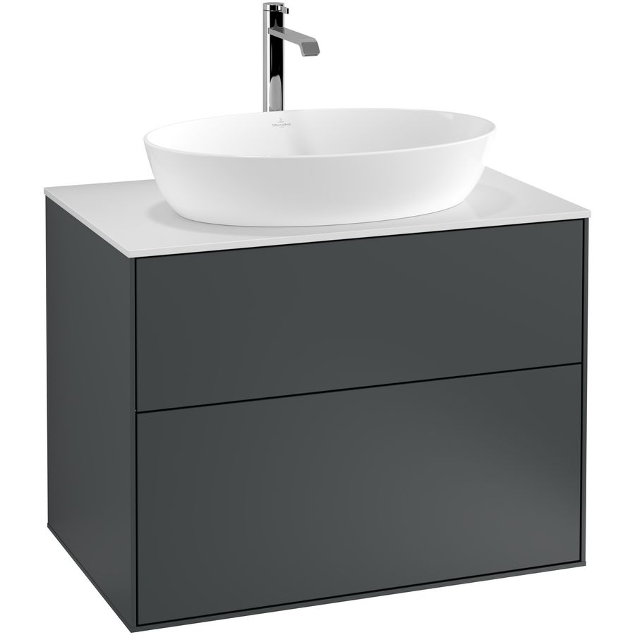 Wastafelonderkast Finion 800x603x501mm Mid.Blue Matt Lacquer G75100HG