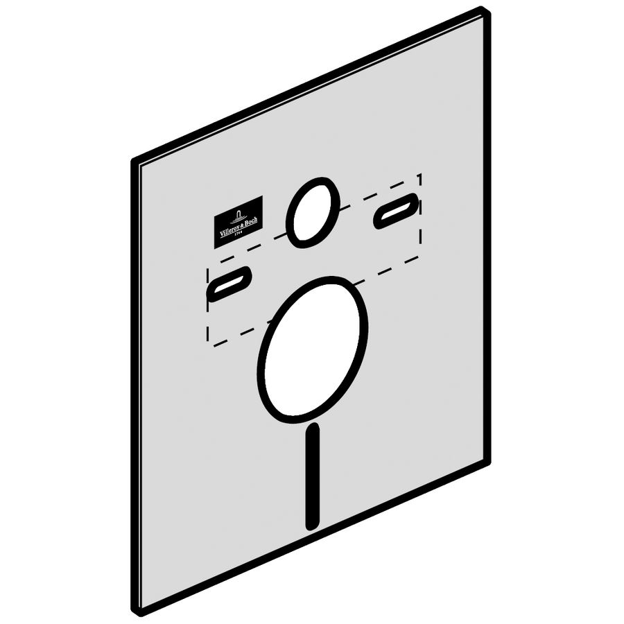 Geluidsisolatieset 4mm tbv wandcloset incl. toebehoren