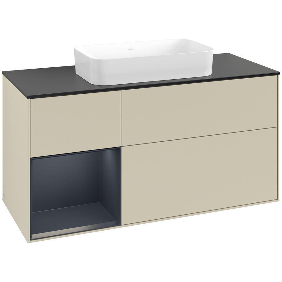 Wastafelonderkast Finion 1200x603x501mm S.Grey Matt Lacquer G702HGHJ