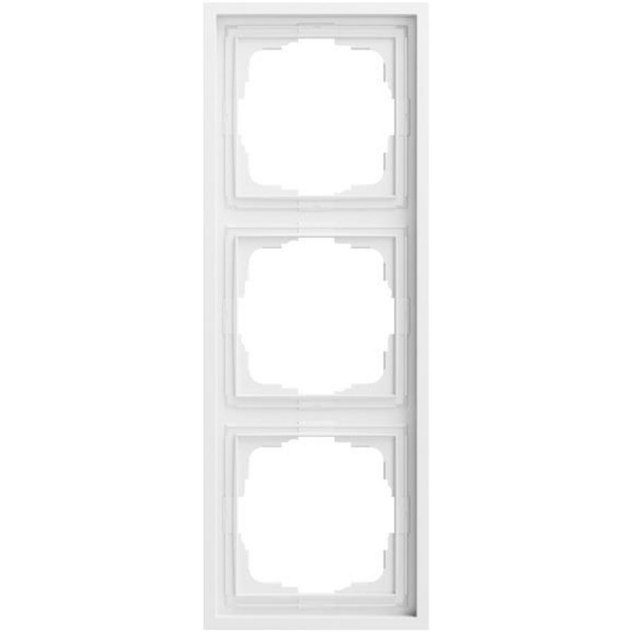 Afdekraam 3-v Gira F300 zuiver wit m(gel.)