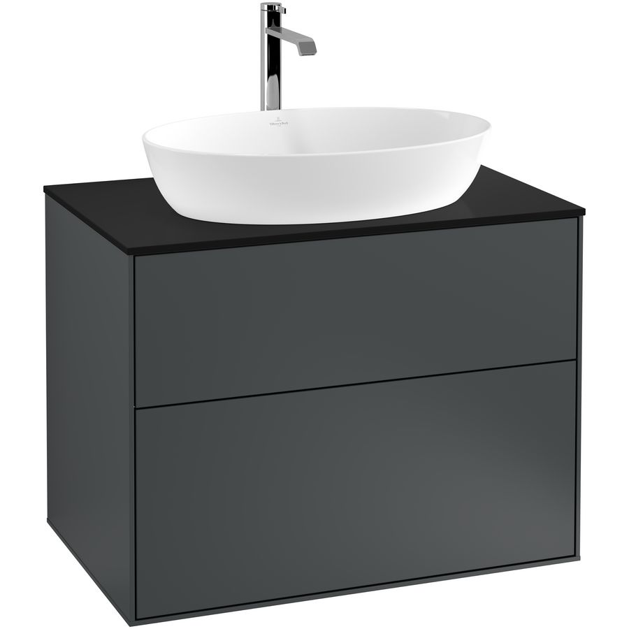 Wastafelonderkast Finion 800x603x501mm Mid.Blue Matt Lacquer G75200HG