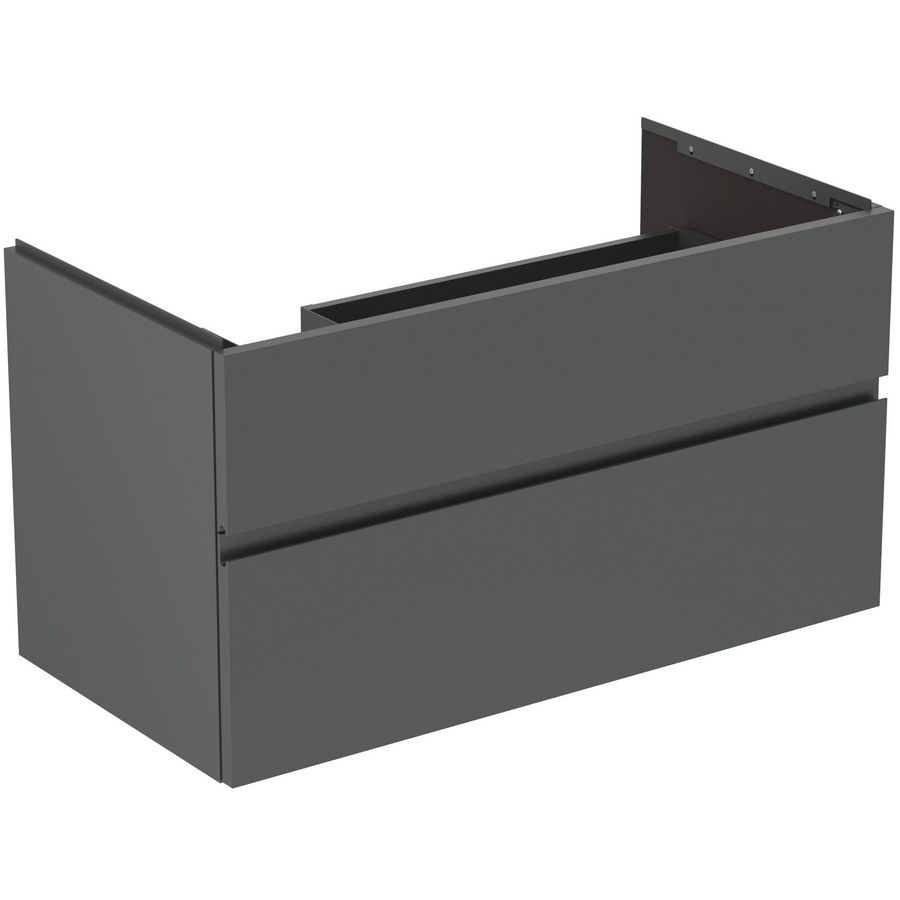 Wastafelmeubel 1000x505x550mm matt anthracite 2 laden Finesse E3445Y2