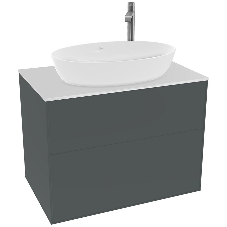 Wastafelonderkast Finion 800x603x501mm Mid.Blue Matt Lacquer G87100HG