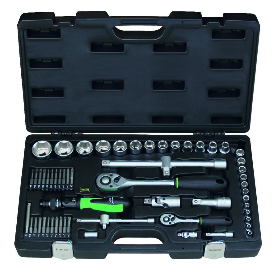 Dopsleutelset 1/4 +1/2 +bits 59 delig SoketFlex