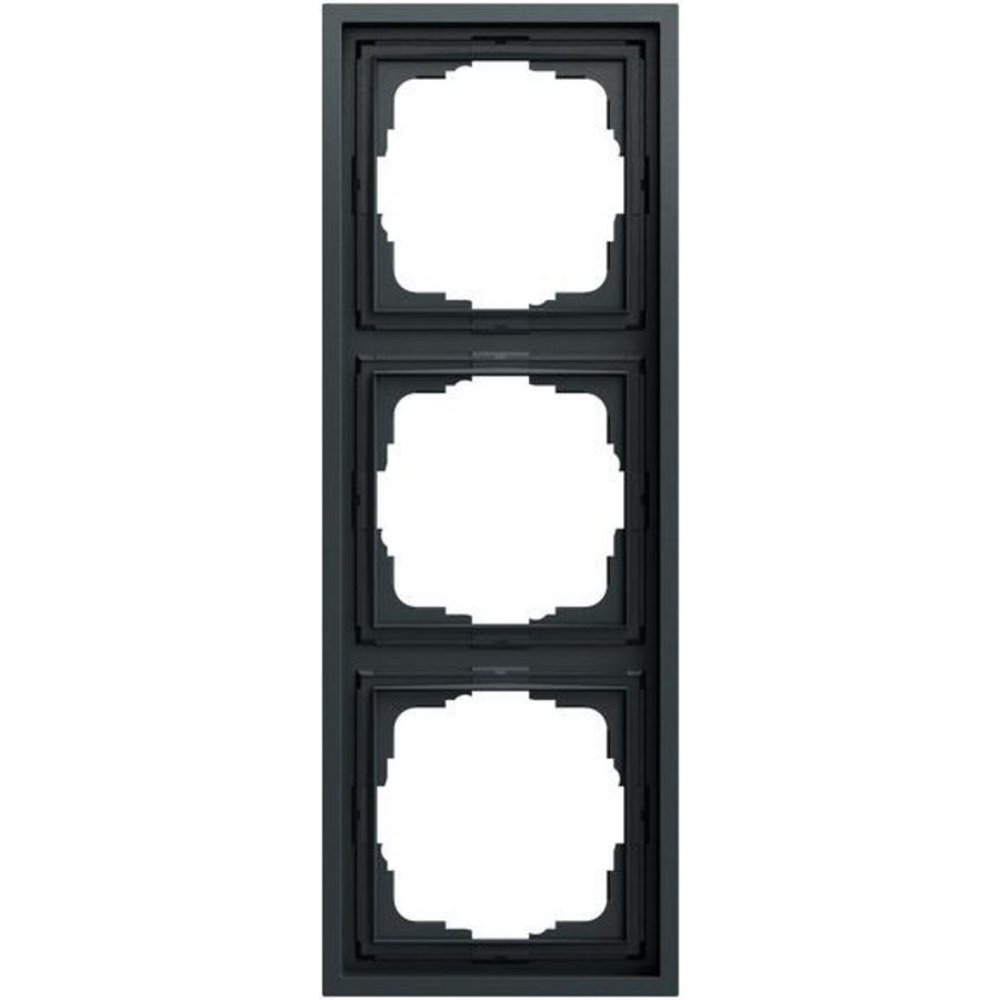 Afdekraam 3-v Gira F300 antracit(gel.)