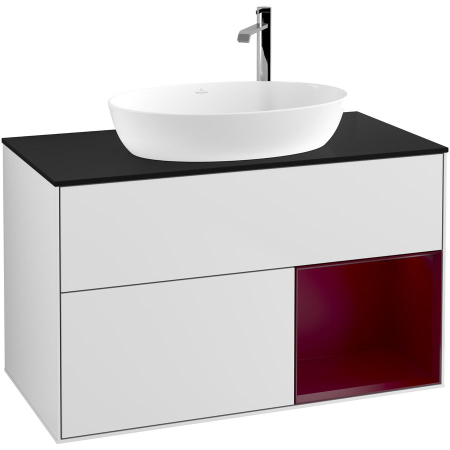 Wastafelonderkast Finion 1000x603x501mm White Matt Lacquer G902HBMT