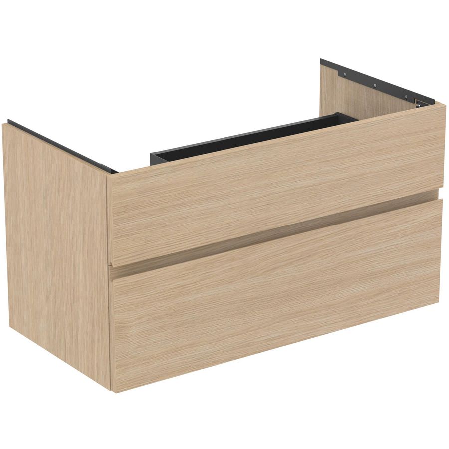 Wastafelmeubel 1000x505x550mm white oak 2 laden Finesse E3445US