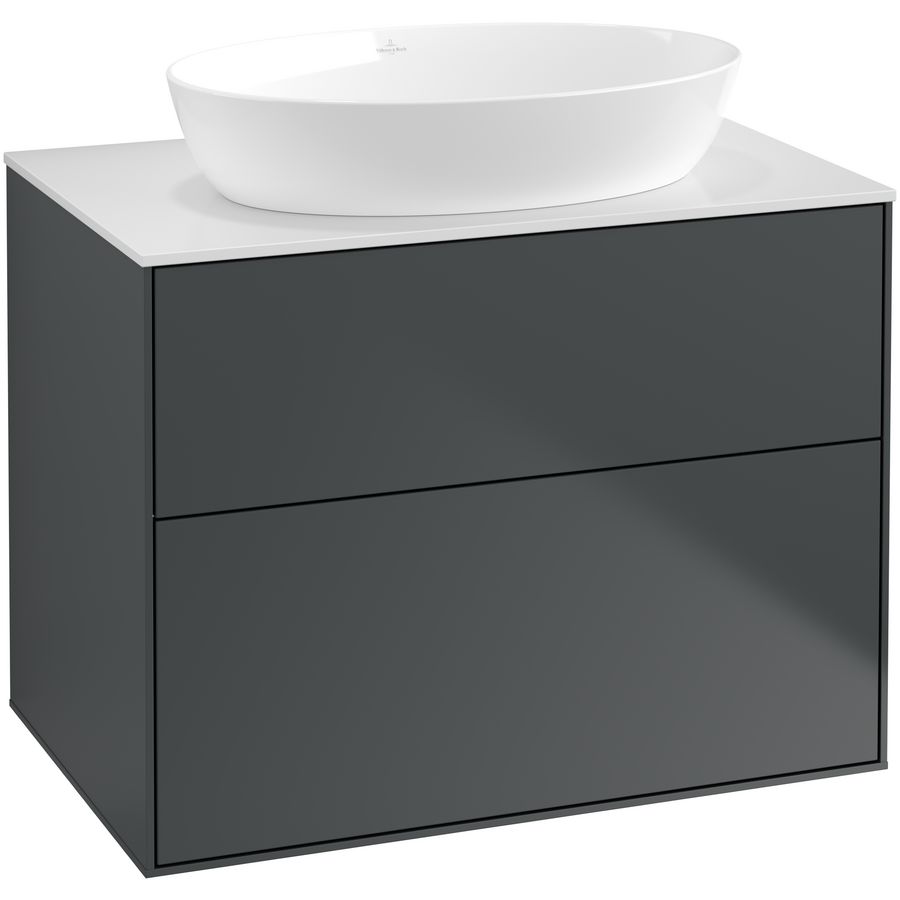 Wastafelonderkast Finion 800x603x501mm Mid.Blue Matt Lacquer G99100HG