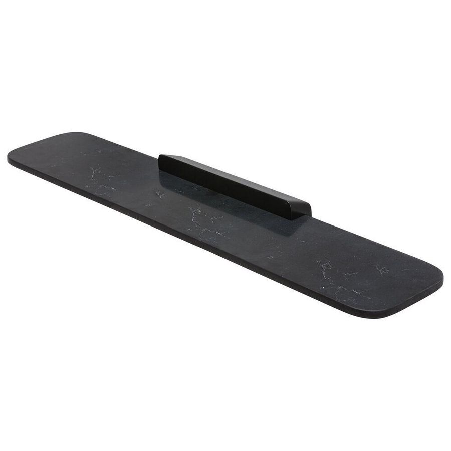 Planchet 600mm zwart met matzwarte marmerlook SHIFT