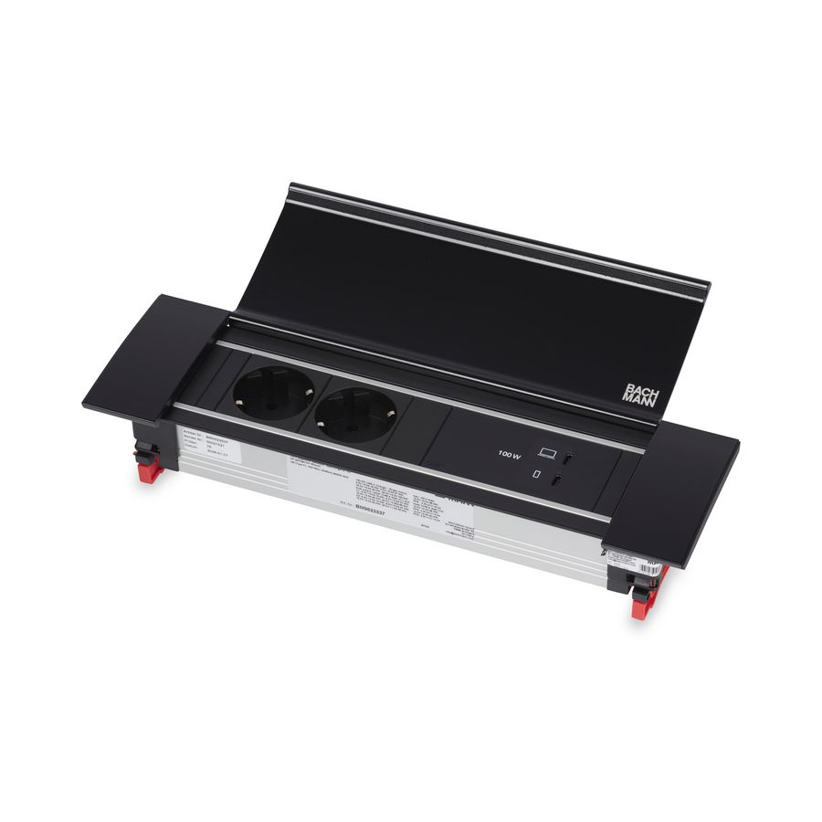 POWER FRAME 2x 230V RA 1x USB C/C chrgr 100W 0,2m GST o.g.