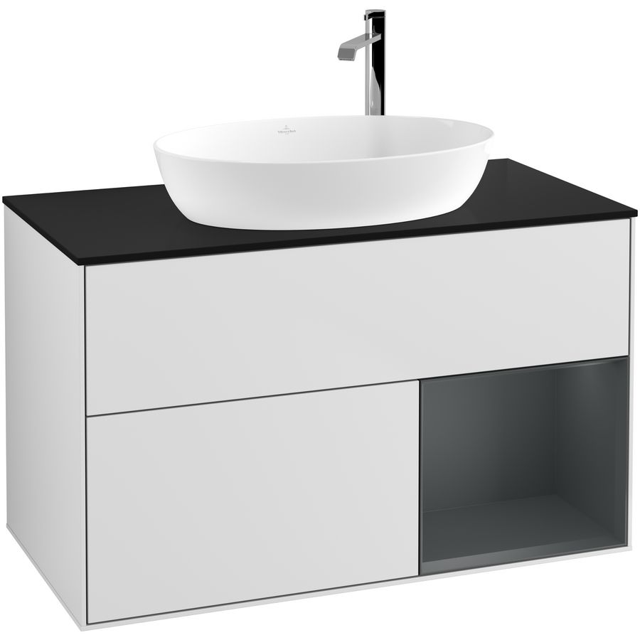 Wastafelonderkast Finion 1000x603x501mm White Matt Lacquer G902HGMT