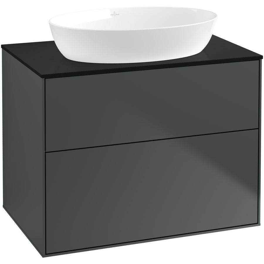 Wastafelonderkast Finion 800x603x501mm Mid.Blue Matt Lacquer G99200HG