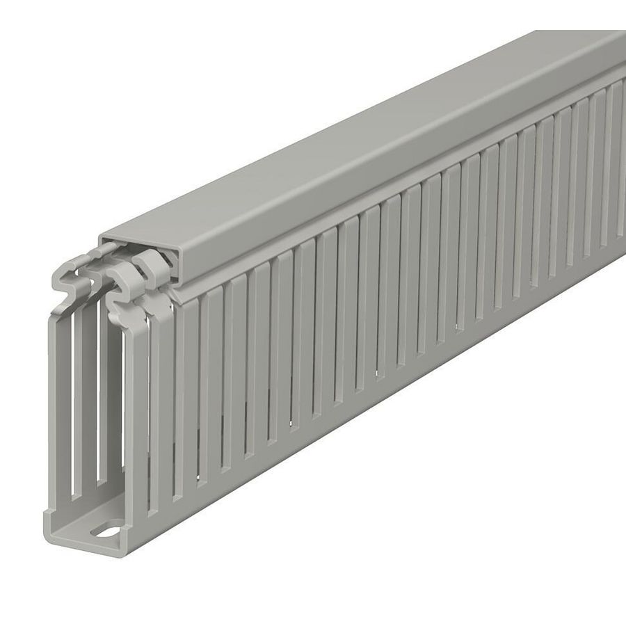 Bedradingskoker 75x25x2000 polyvinylch. steengrijs VVE=40