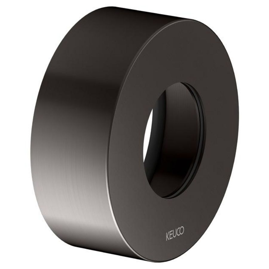 Verlengings-rozet voor thermostaat/rond hoogte 25mm titaanz