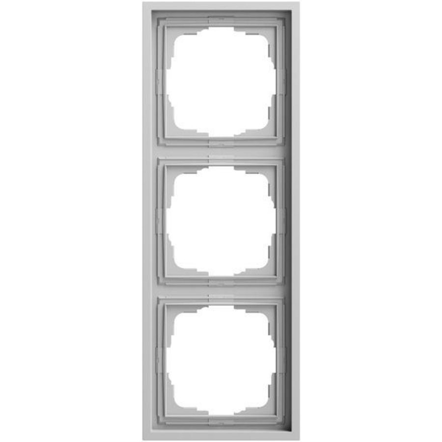 Afdekraam 3-v Gira F300 gris m(gel.)