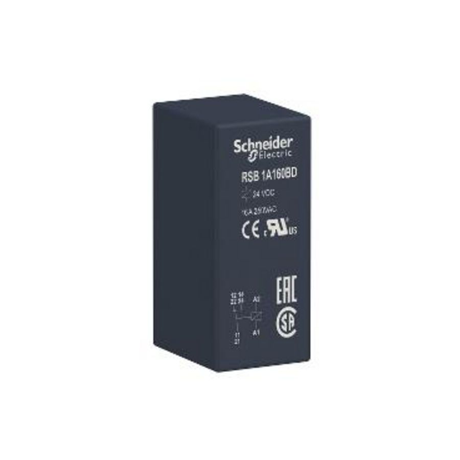 PCB insteekrelais 1CO 24V DC 16A Harmony VVE=10