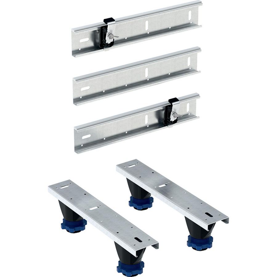Set universele badpoten tbv acryl baden incl. muurprofiel