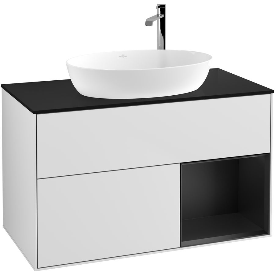 Wastafelonderkast Finion 1000x603x501mm White Matt Lacquer G902PDMT