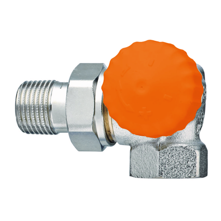 Afsluiter thermostatisch dynamisch ECLIPSE dubbelhaaks rechts DN15 1/2"