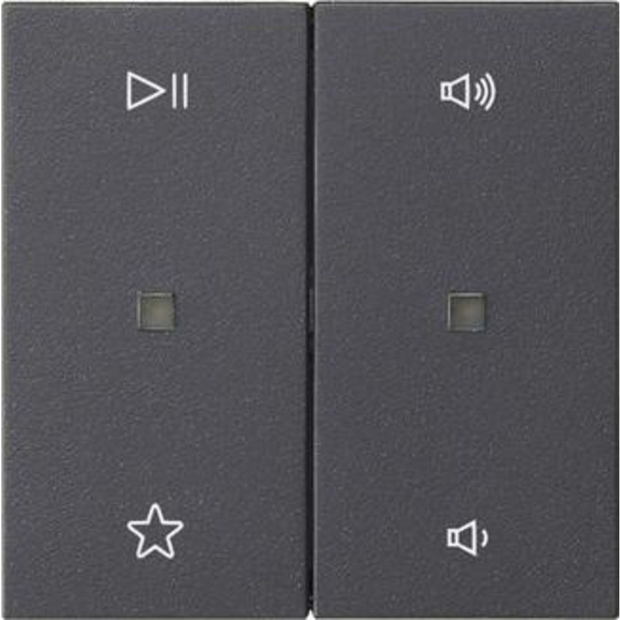 Wip 2-voudig audiobest. System 55 antraciet