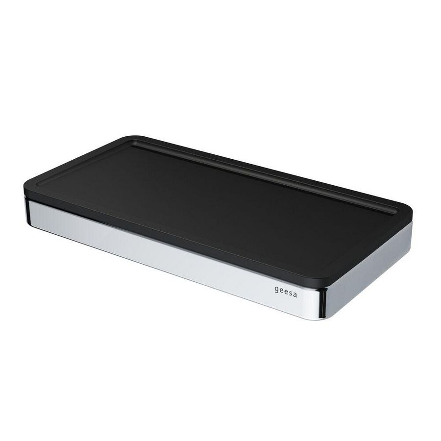 Planchet univ. zwart 210mm rand chroom FRAME BLACK CHROME