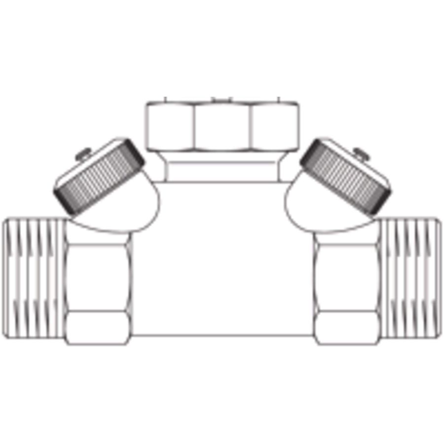 Hycocon B basisbehuizing DN25 1 1/4 budr.