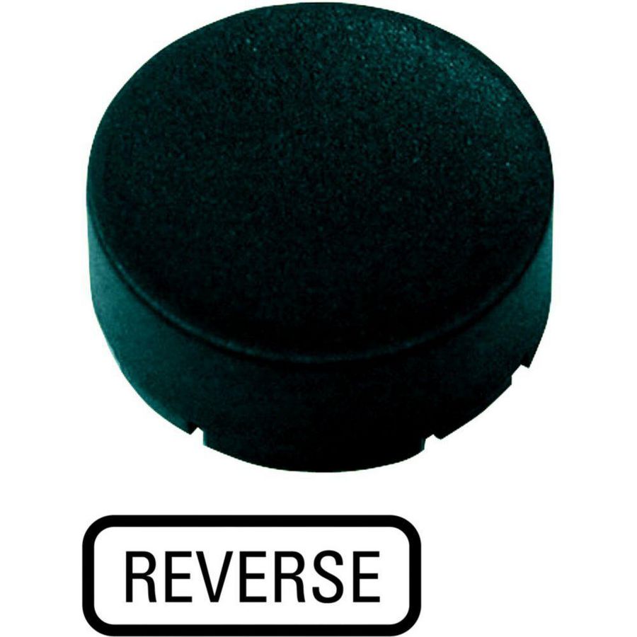 Indicatieplaatje hoog zwart "reverse"