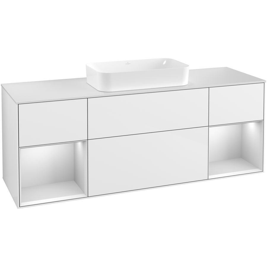 Wastafelonderkast Finion 1600x603x501mm G.White.L G331MTGF