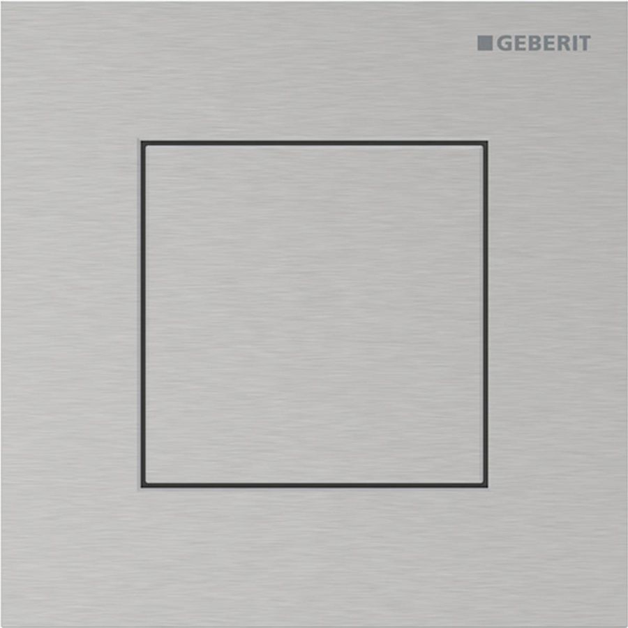 Urinoirsturing pneumatisch type 40 bedieningsplaat SQUARE: RVS geborsteld easy to-clean