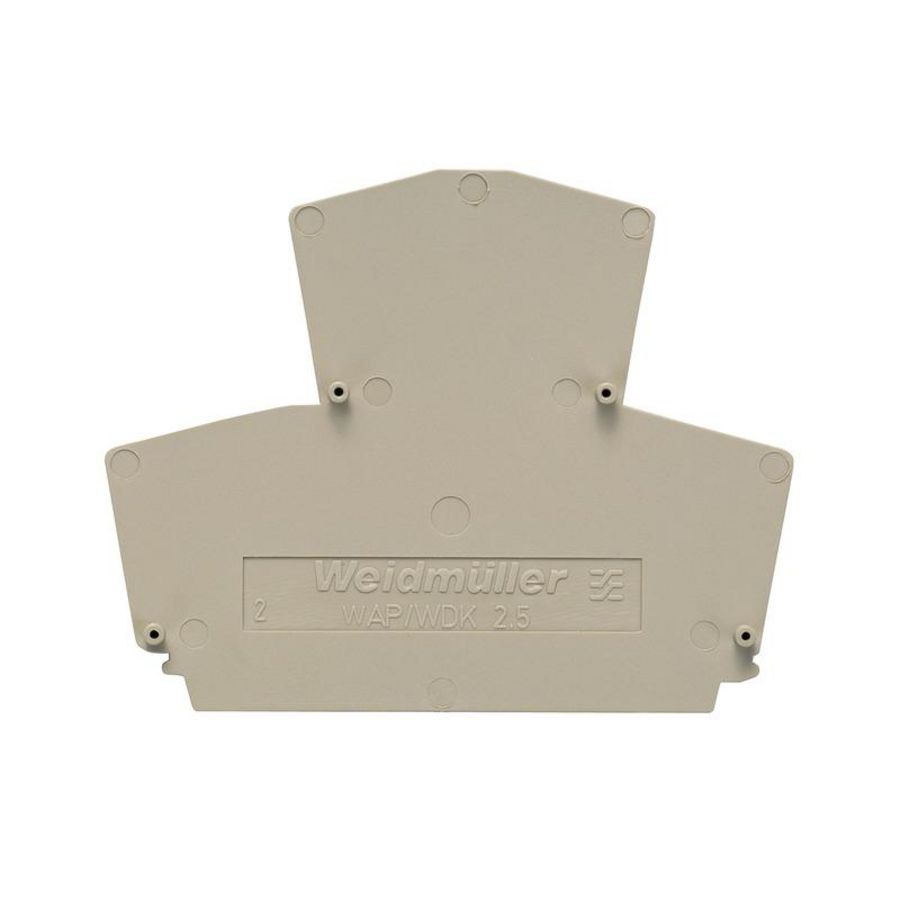 Afsluit- eindplaat d.beige h:69mm b:1.5mm V-0, VVE=20