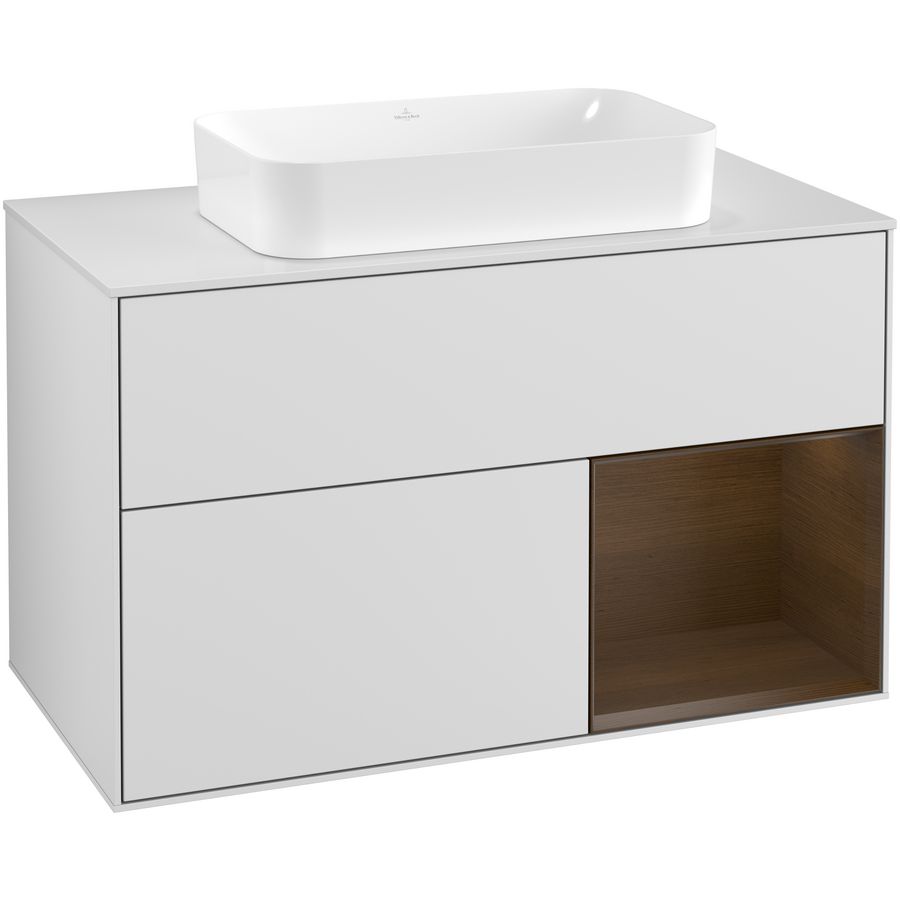 Wastafelonderkast Finion 1000x603x501mm White Matt Lacquer G251GNMT