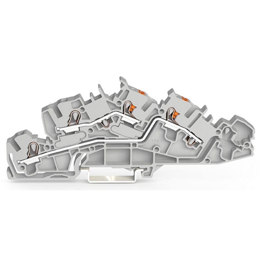 Etage installatieklem bedieningsopening + drukknop  4mm² 7542 VVE=50