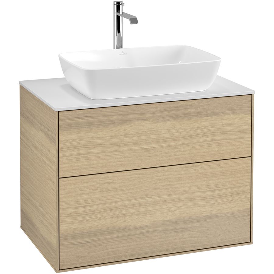 Wastafelonderkast Finion 800x603x501mm Oak Veneer F75100PC