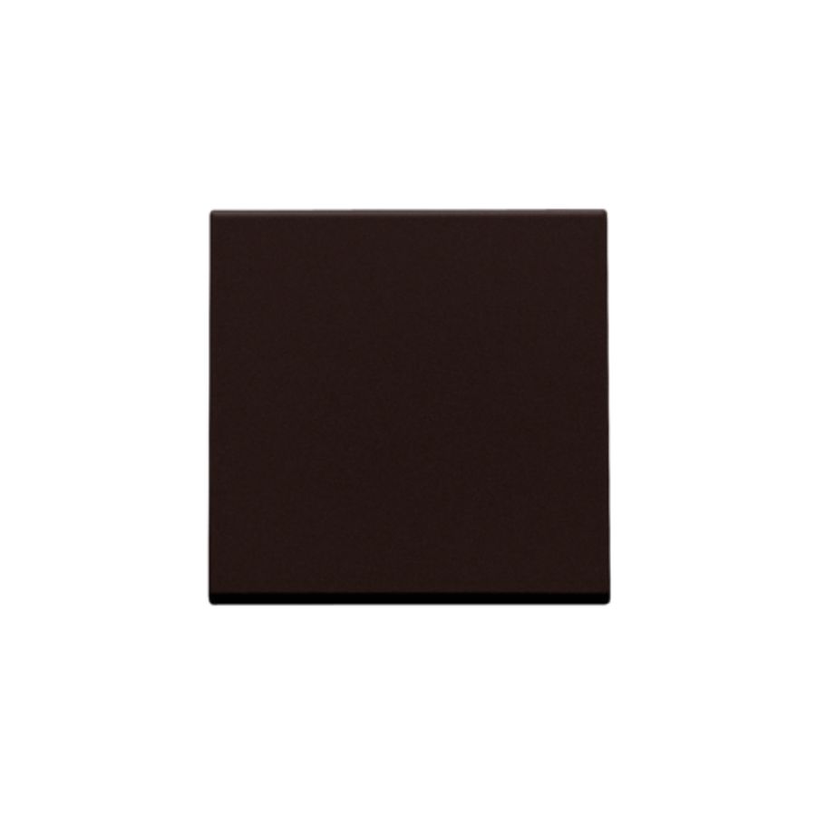 Afwerkingsset enkelv. elektr. schakelaar/knop d.brown