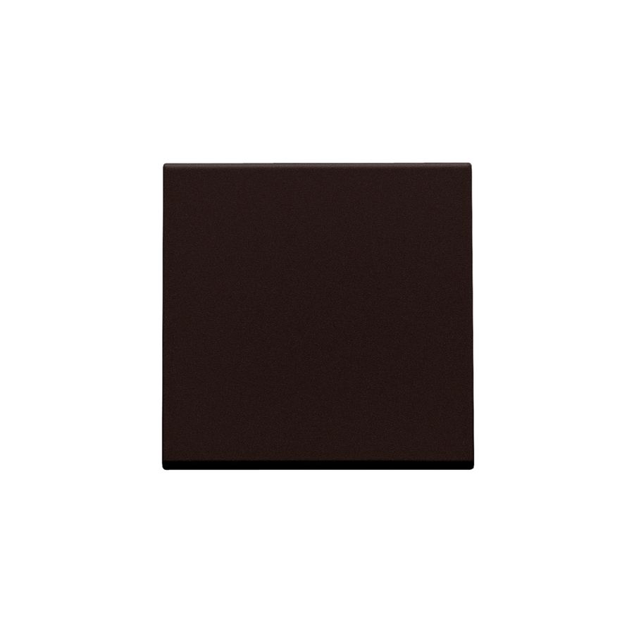 Afwerkingsset enkelv. elektr. schakelaar/knop d.brown
