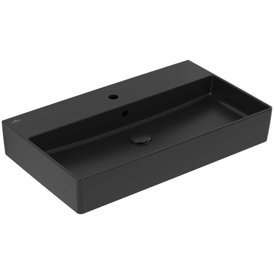 Wastafel Memento 2.0 800x470mm Pure Black CeramicPlus  4A228GR7