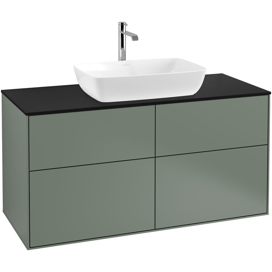 Wastafelonderkast Finion 1200x603x501mm Olive Matt Lacquer F79200GM