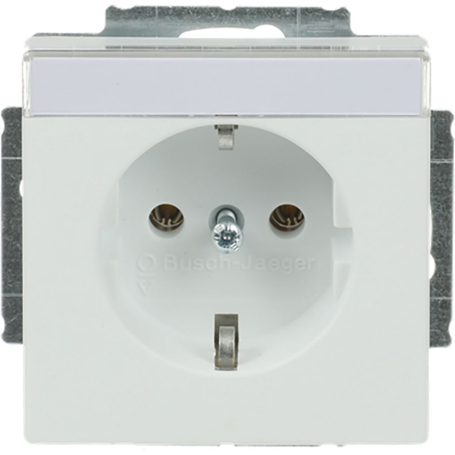 Tekstwandcontactdoos ra Centraalplaat inb f-matwit (20 EUN-884)