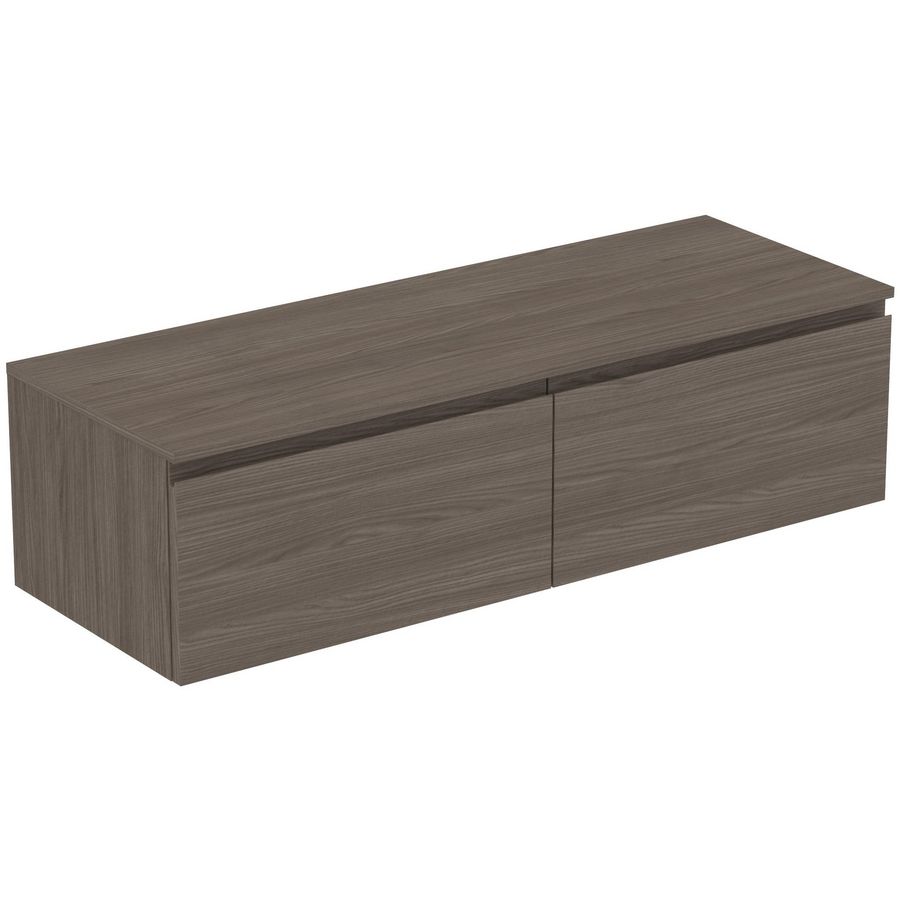 Wastafelmeubel 1402x505x378mm dark elm 2 laden Finesse