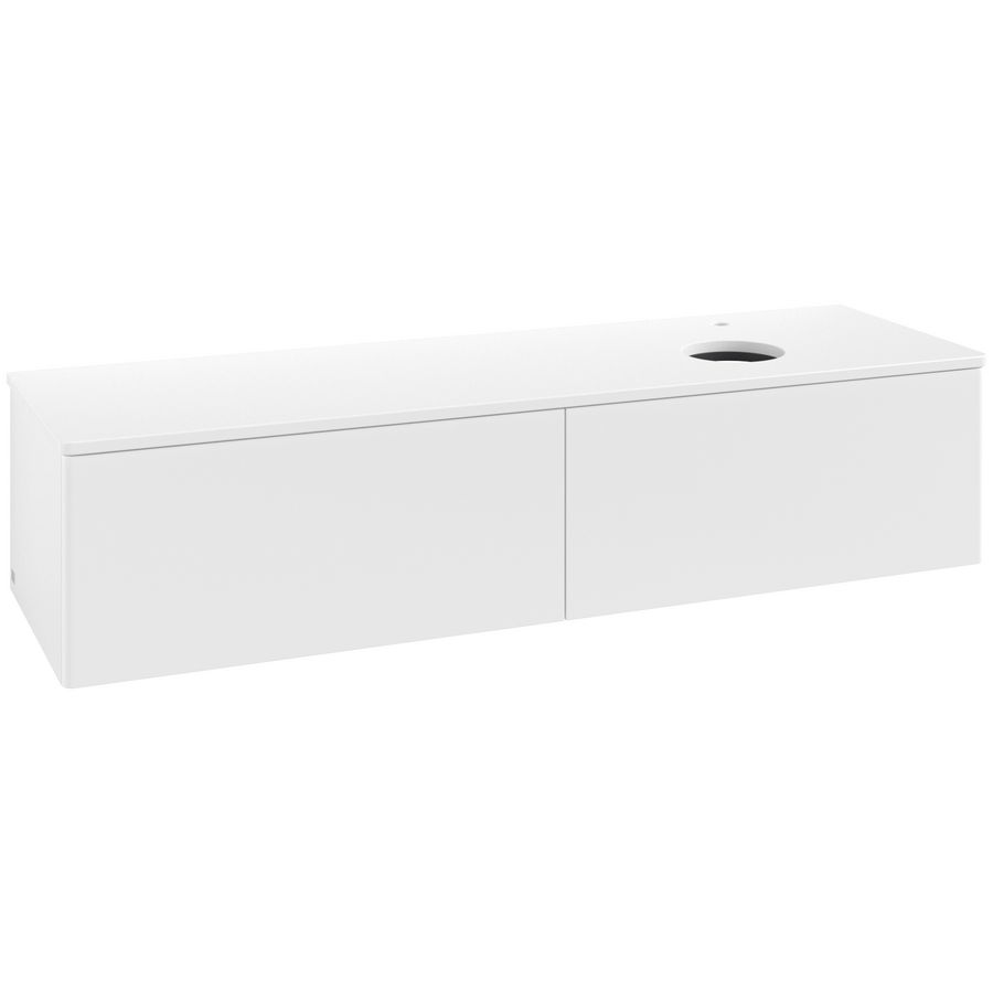 Wastafelonderkast Antao 1600x360x500mm White Matt Lacquer K38050MT
