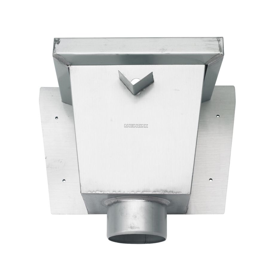 Vergaarbak zink vierkant model XL 100mm graphite-grey