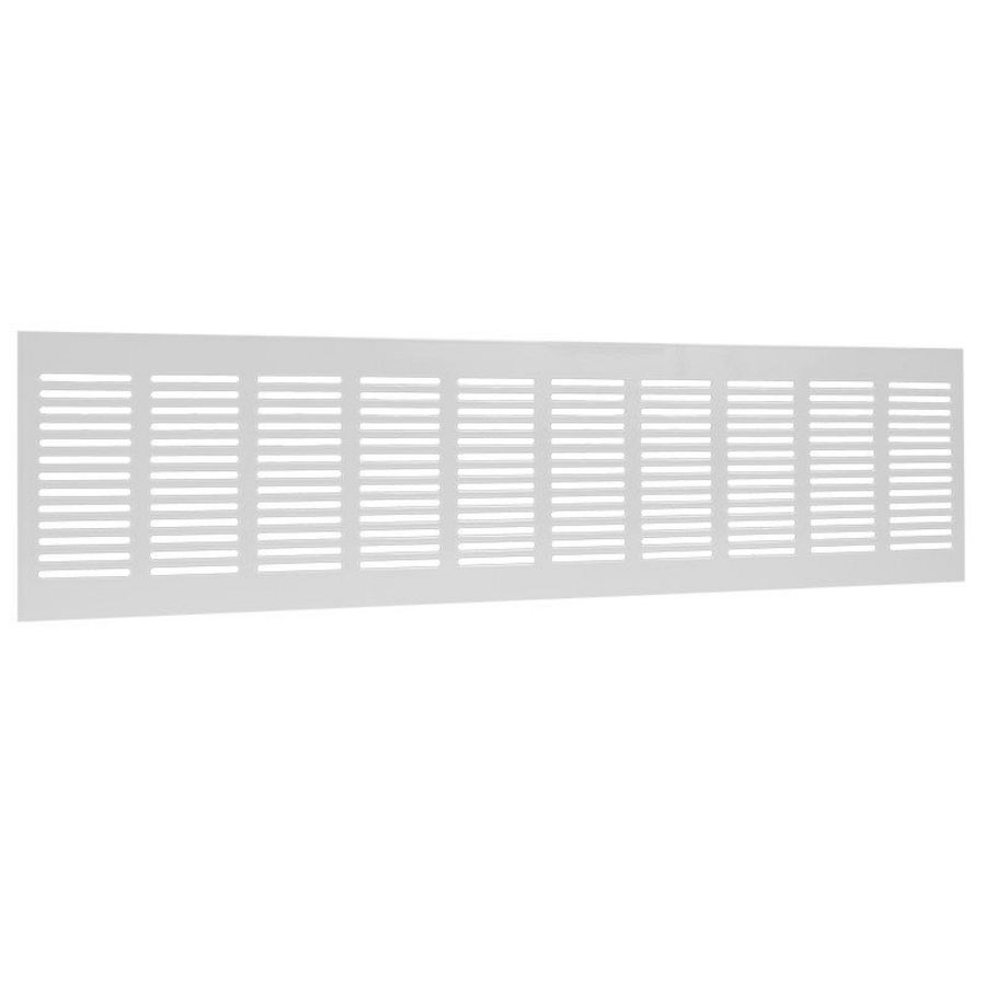 ALU plintrooster 500x130mm wit
