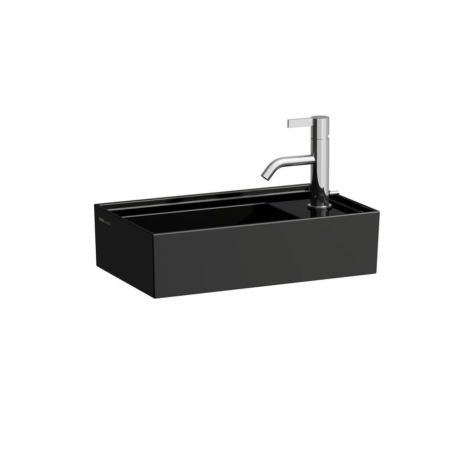 Fontein 460x280mm z.kr.gat z.overl. gl.black H8153340201121