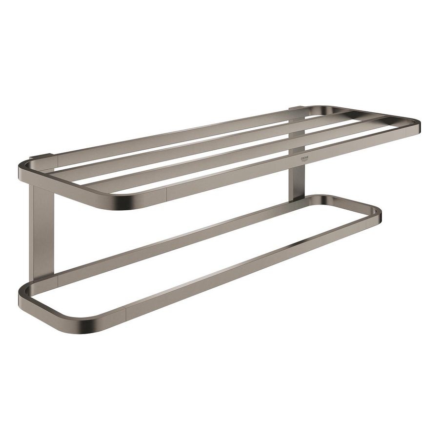 Selection multi-handdoekrek 41066AL0 hard graphite geborsteld (mat donker grijs)