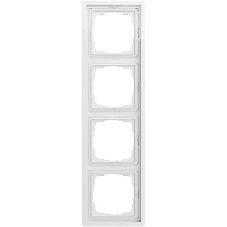 Afdekraam 4-v Gira F100 zuiver wit